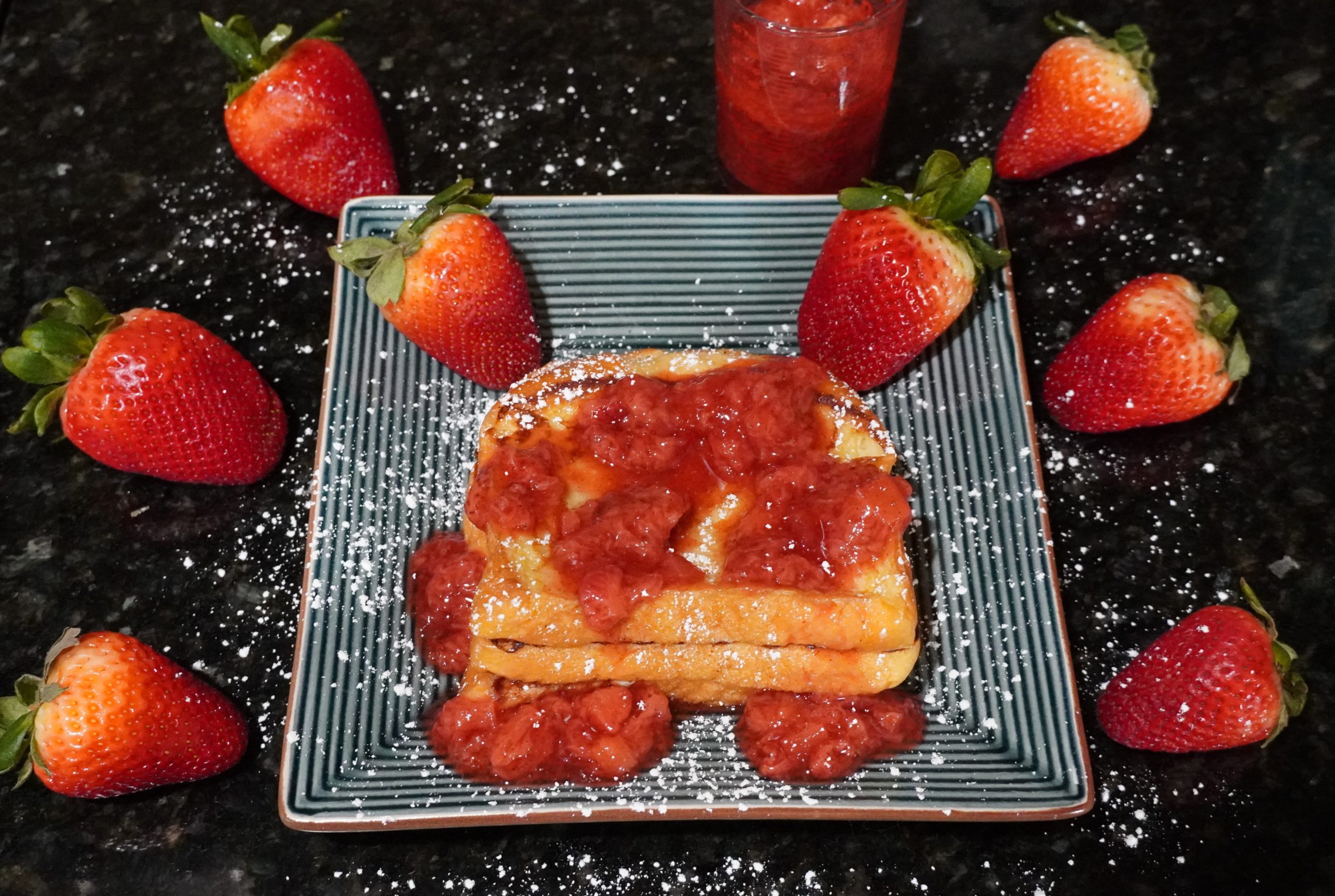 The Best French Toast-Homemade Strawberry Syrup