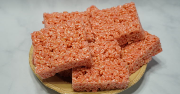 Strawberry Rice Krispie Treats