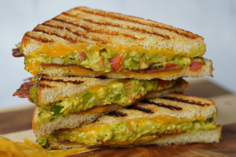 Bacon Guacamole Grilled Cheese Sandwich A Fairytale Flavor