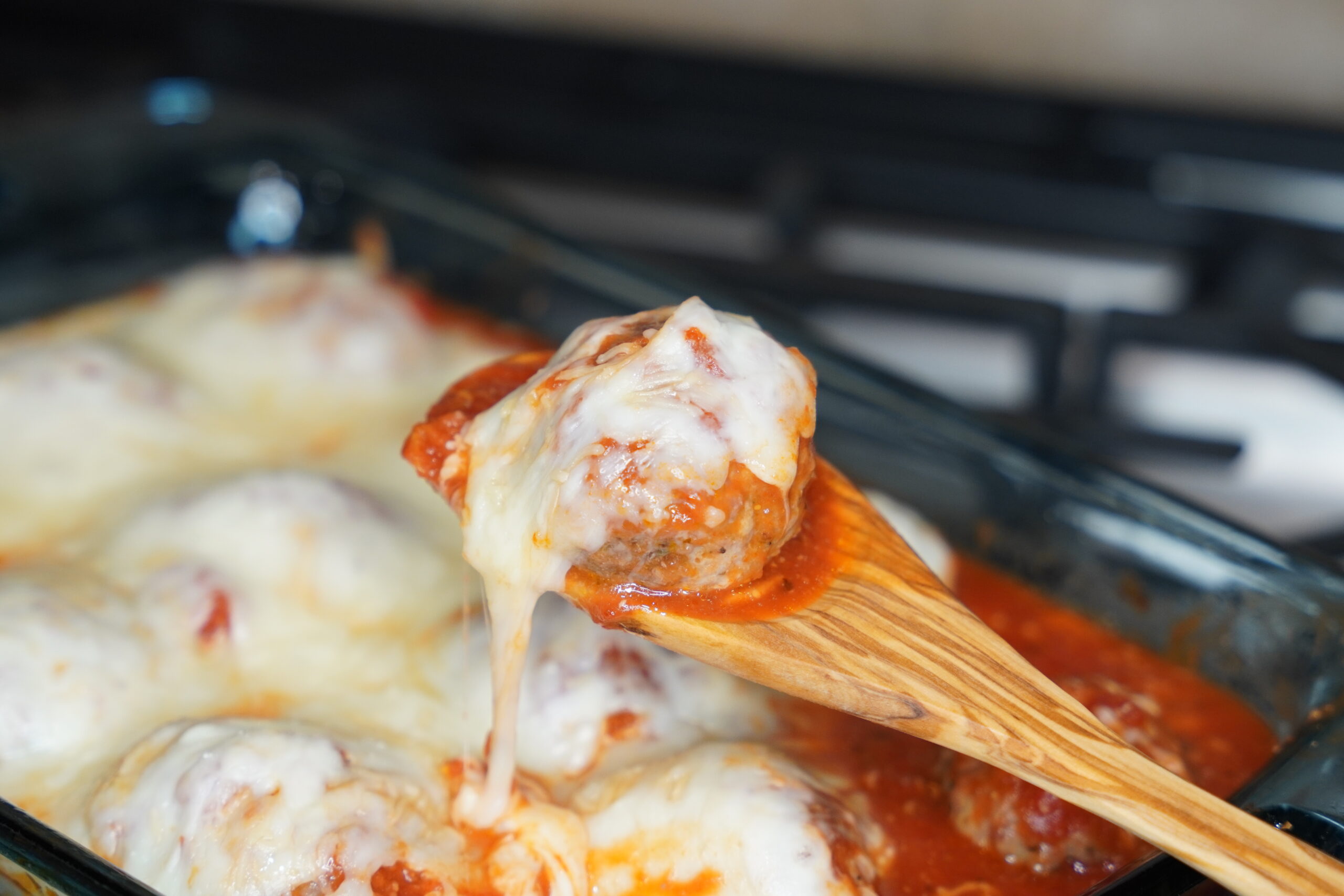 Cheesy Meatball Casserole