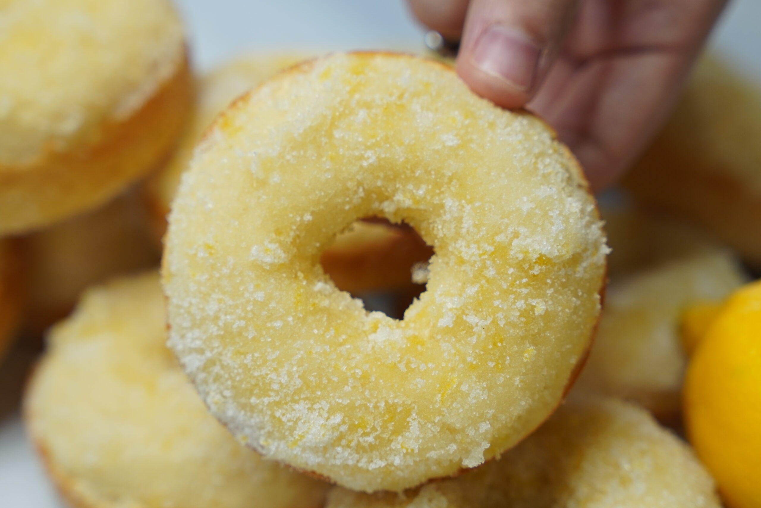 Lemon Sugar Baked Donuts