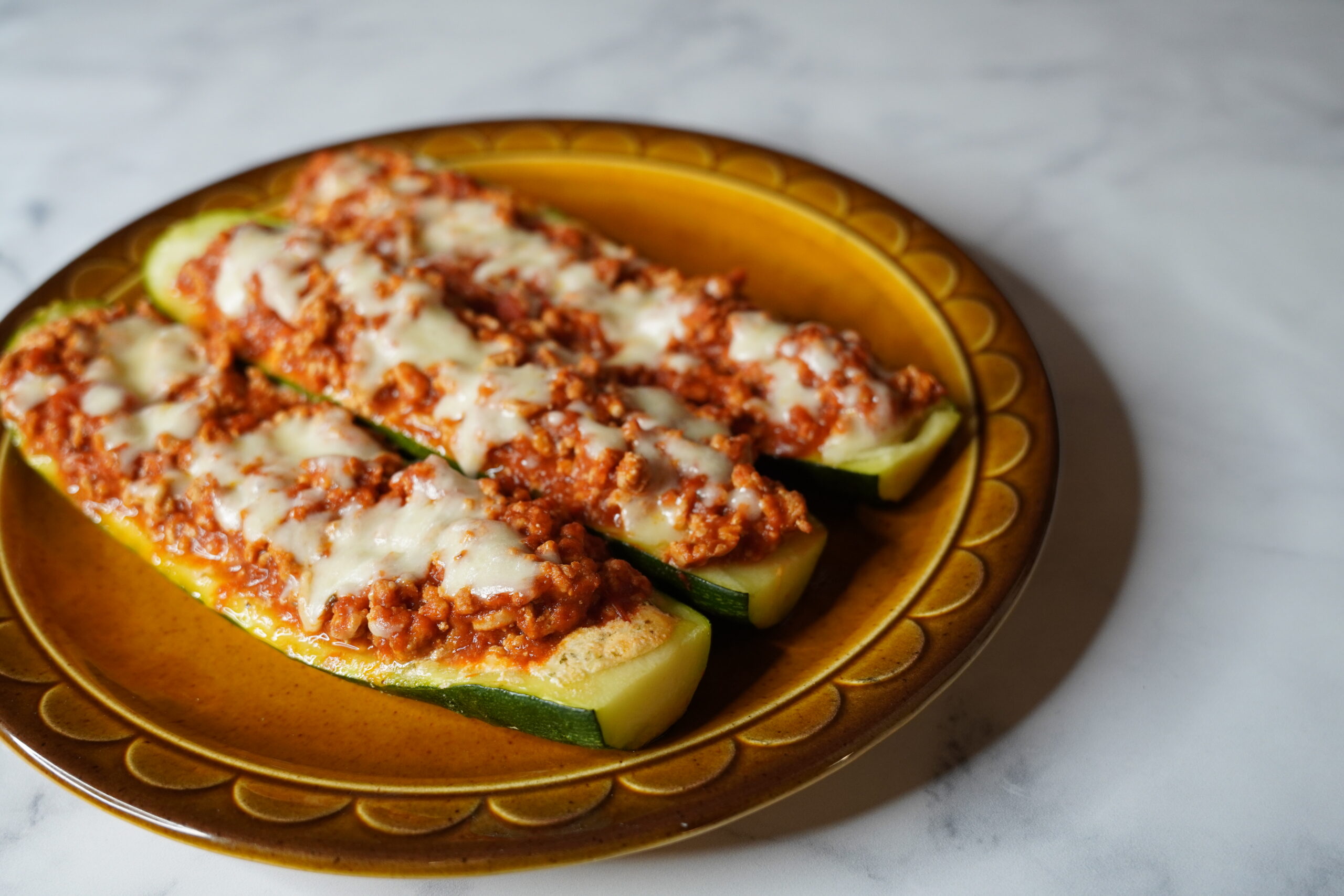 Zucchini Lasagna Boats