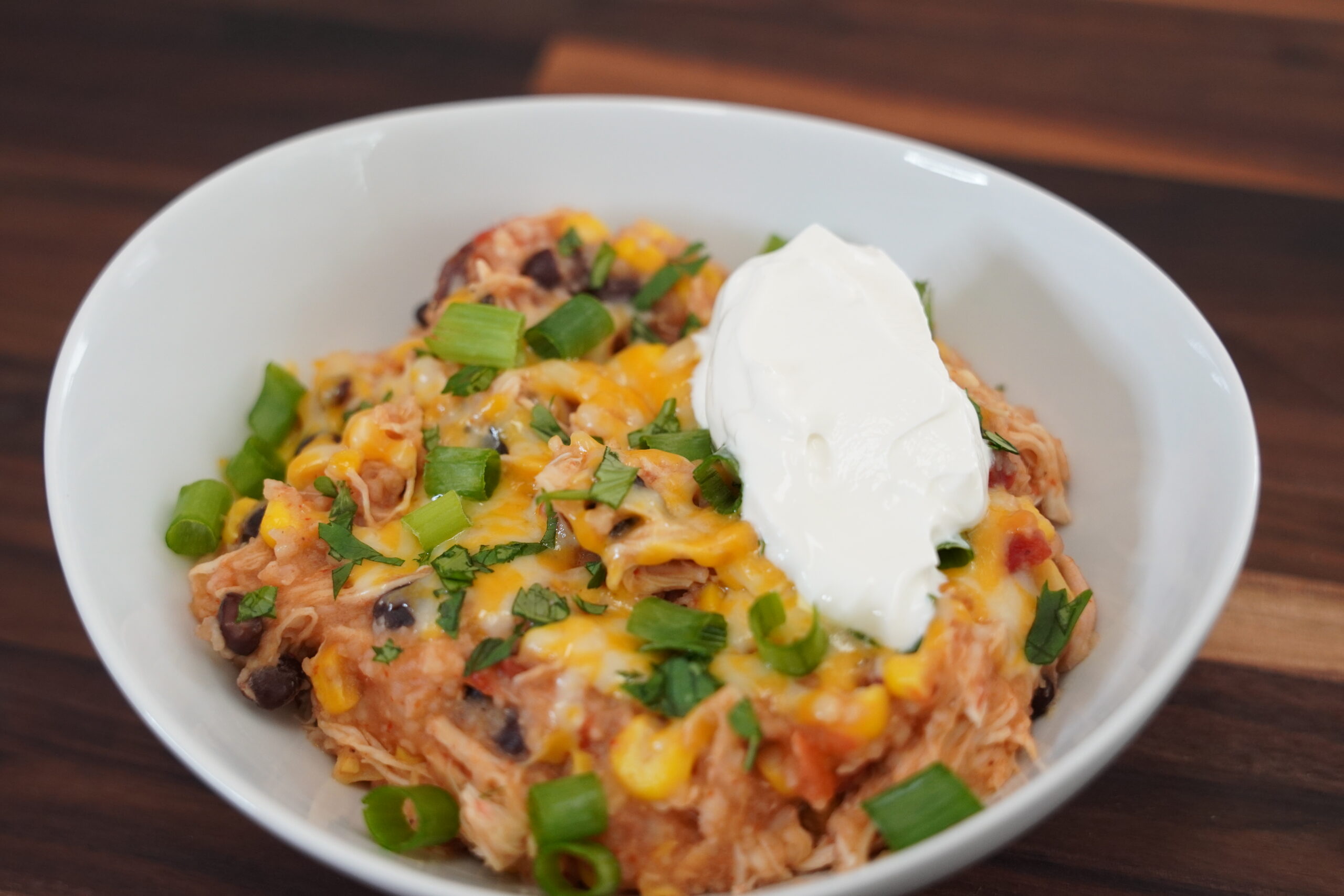 Crockpot Chicken Burrito Bowls