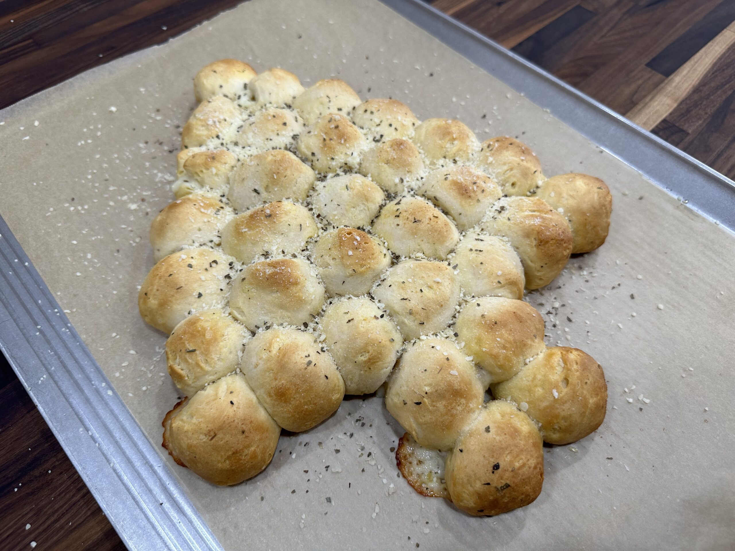 Christmas Tree Pull Apart Bread