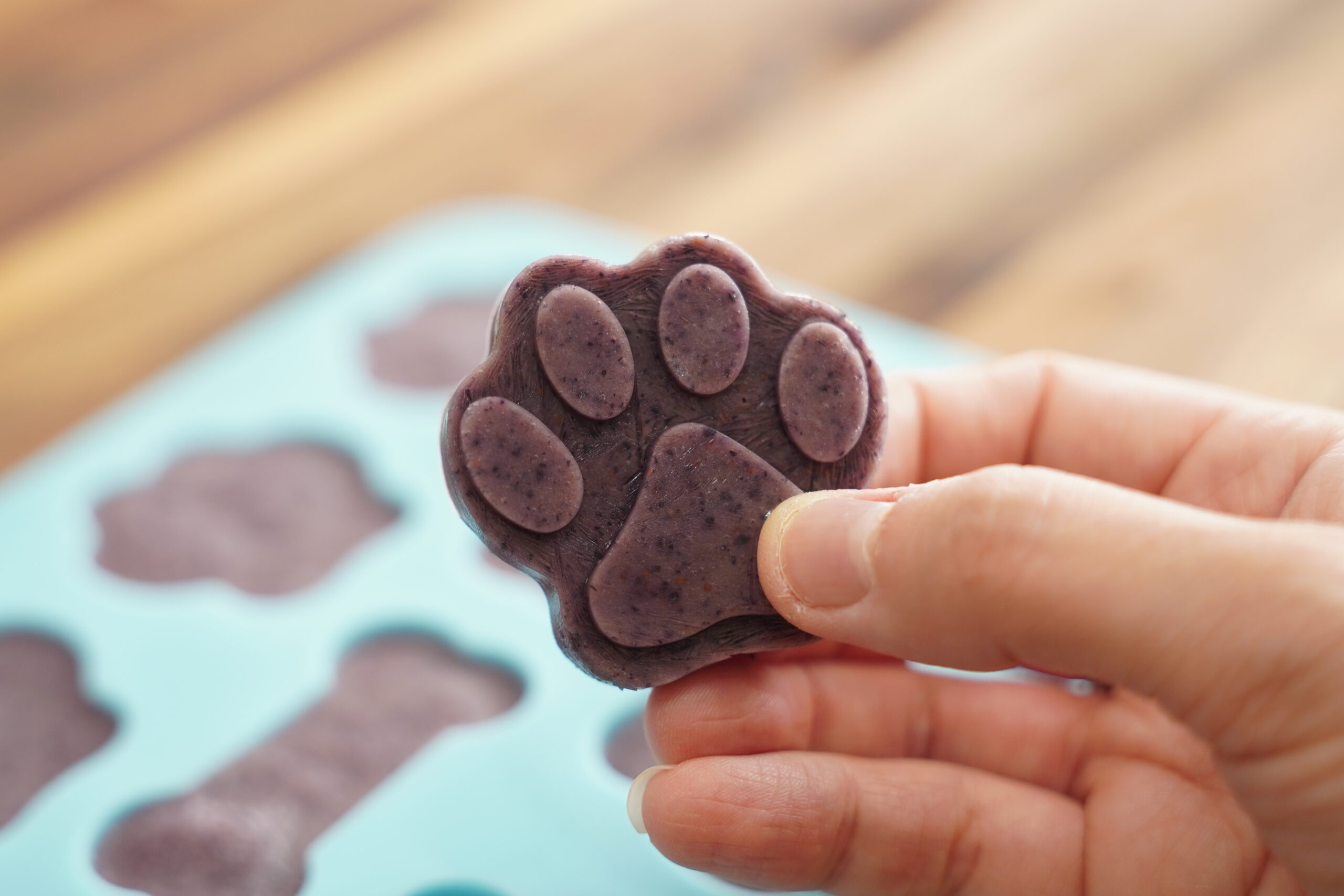 Frozen Blueberry Dog Treats