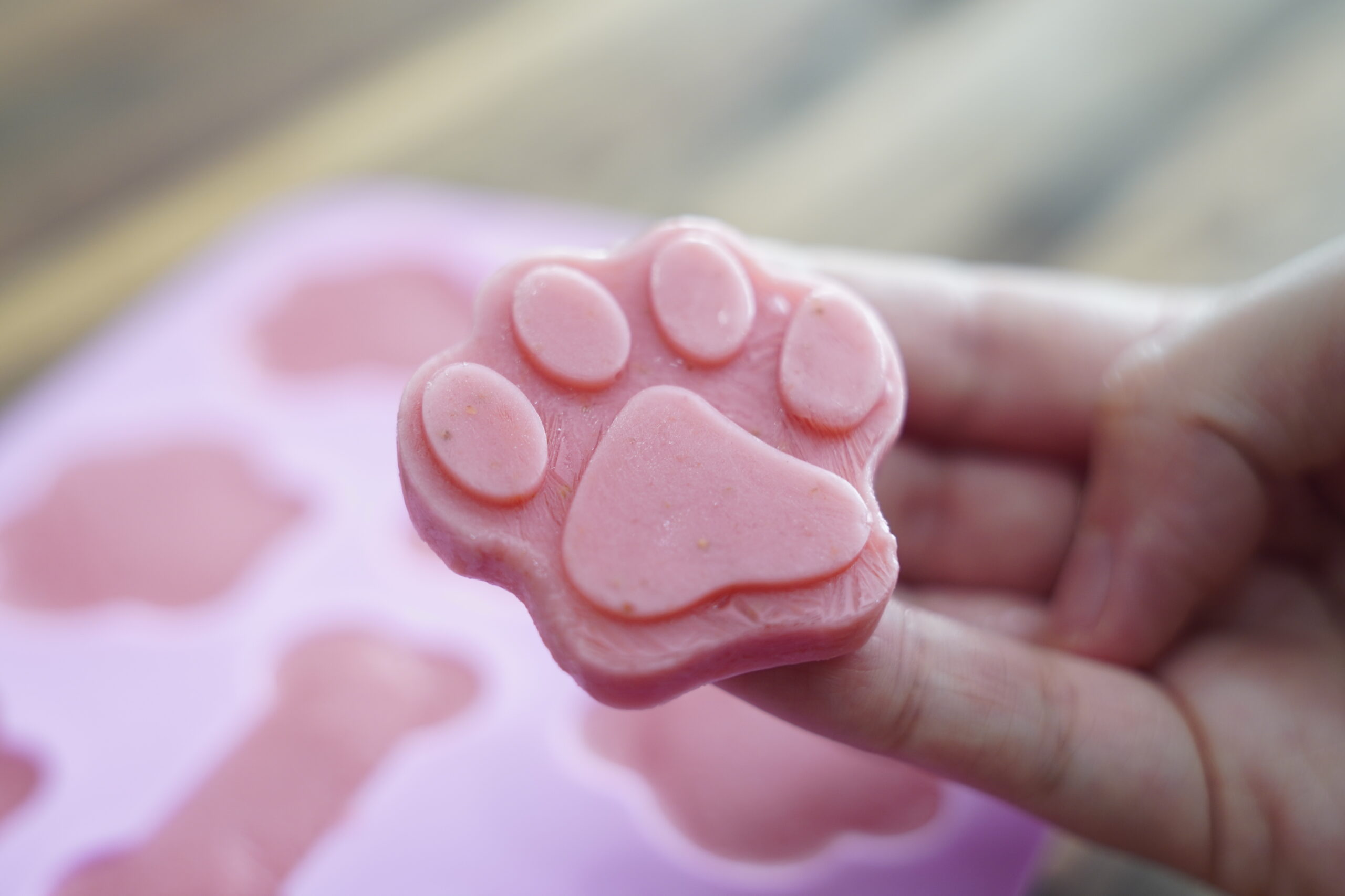 Frozen Strawberry Dog Treats