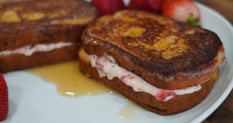 Strawberry Cheesecake Stuffed French Toast