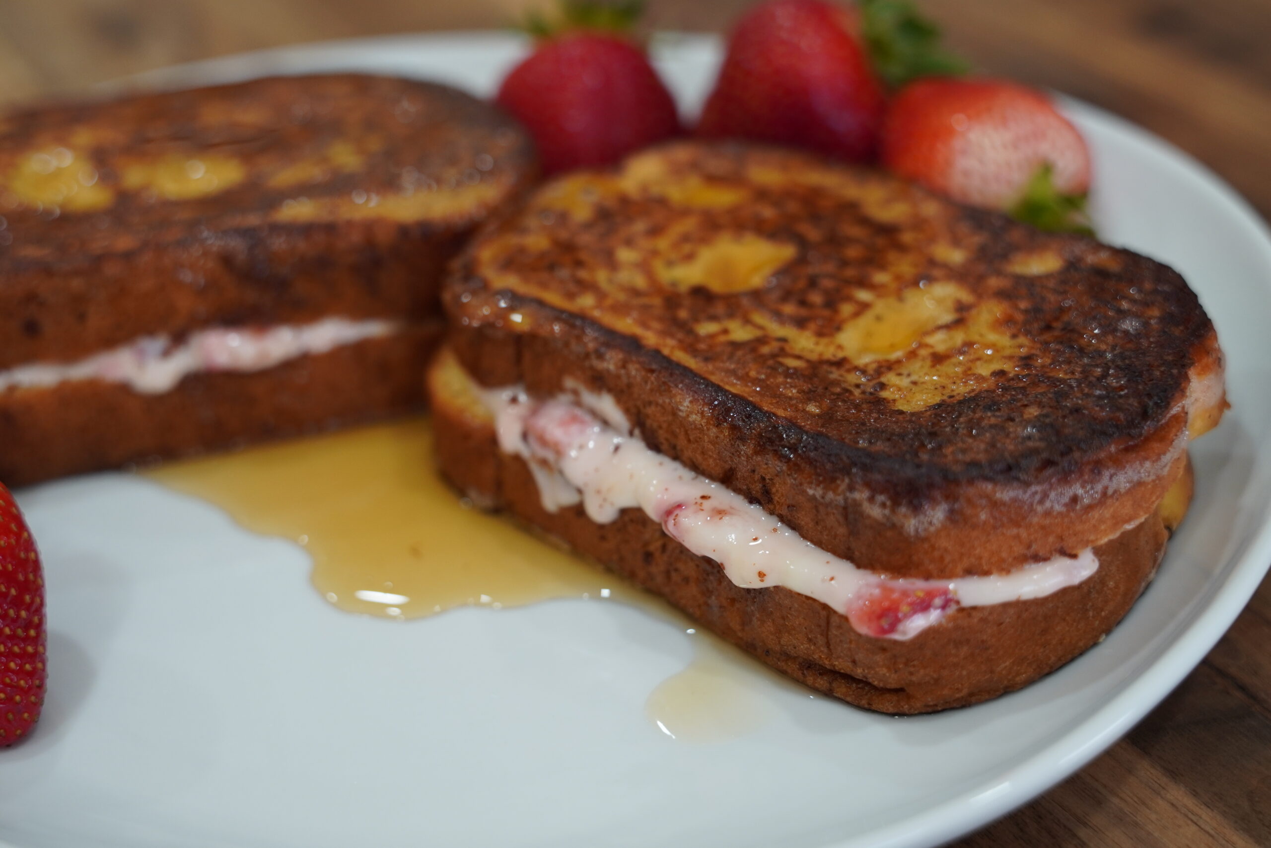 Strawberry Cheesecake Stuffed French Toast