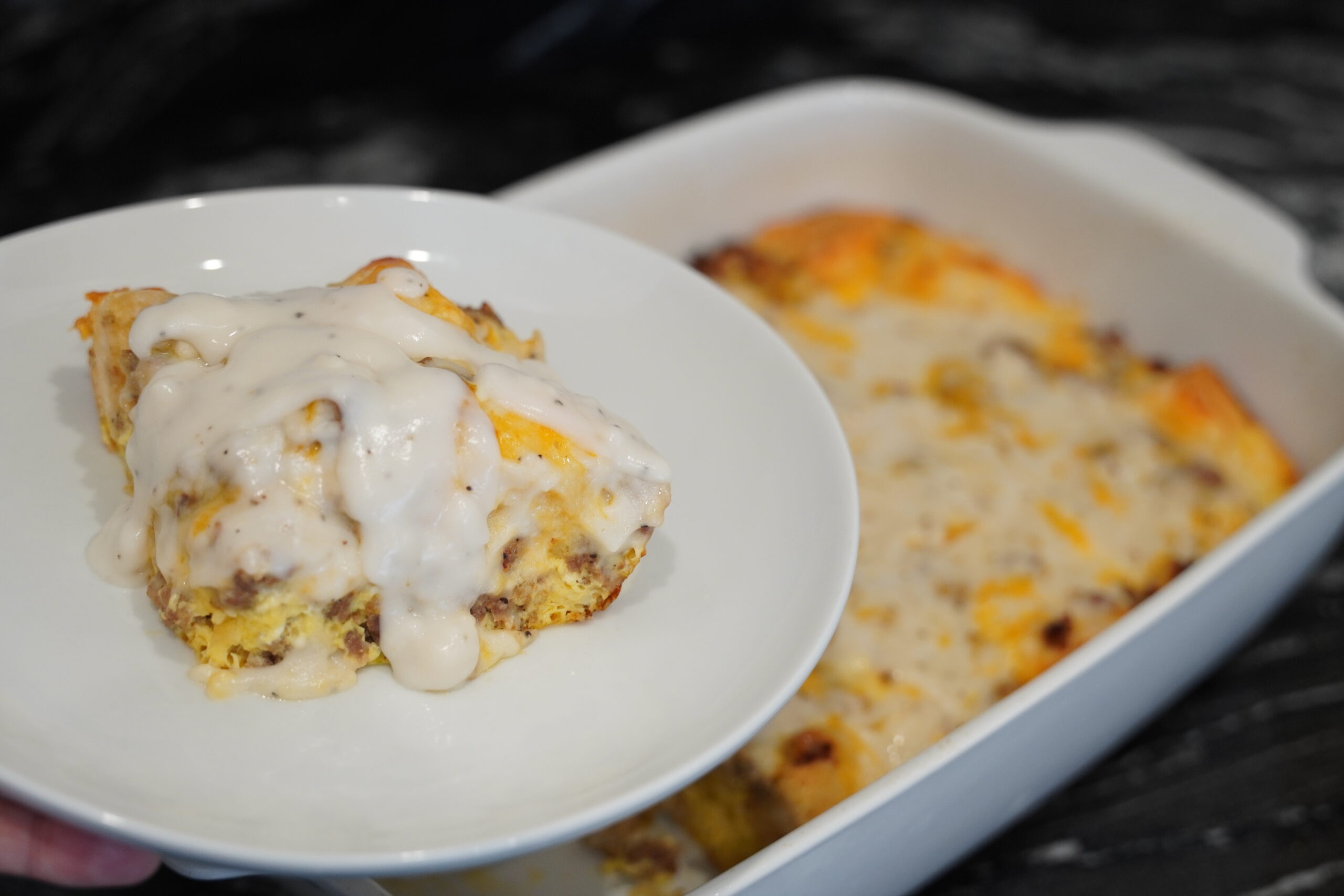 Biscuits and Gravy Casserole